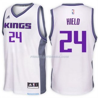 Maillot Basket Sacramento Kings 2017-18 Hield 24 Blanco