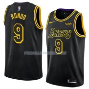 Maillot Los Angeles Lakers Rajon Rondo Ciudad 2018 Noir