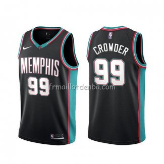 Maillot Memphis Grizzlies Jae Crowder 20th Season Classic Noir