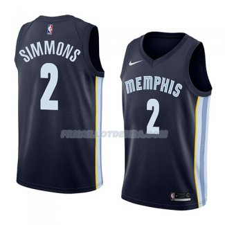 Maillot Memphis Grizzlies Kobi Simmons Icon 2018 Bleu