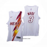 Maillot Miami Heat Dwyane Wade Fashion Royalty Blanc