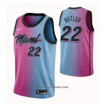 Maillot Miami Heat Jimmy Butler Ville 2020-21 Bleu Rosa