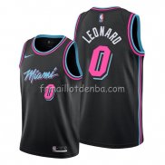 Maillot Miami Heat Meyers Leonard Ville Noir