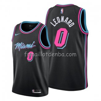 Maillot Miami Heat Meyers Leonard Ville Noir