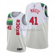 Maillot Milwaukee Bucks Nikola Mirotic Earned Blanc