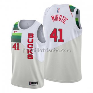 Maillot Milwaukee Bucks Nikola Mirotic Earned Blanc