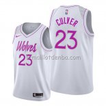 Maillot Minnesota Timberwolves Jarrett Culver Earned 2019-20 Blanc