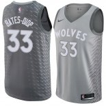 Maillot Minnesota Timberwolves Keita Bates Diop Ciudad 2017-18 33 Gris