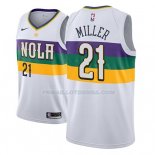 Maillot New Orleans Pelicans Darius Miller Ciudad 2018-19 Blanc