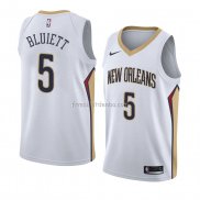 Maillot New Orleans Pelicans Trevon Bluiett Association 2017-18 Blanc