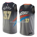 Maillot Oklahoma City Thunder Kevin Hervey Ciudad 2018 Gris