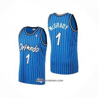 Maillot Orlando Magic Tracy McGrady No 1 Mitchell & Ness 2003-04 Bleu