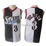 Maillot Philadelphia 76ers Allen Iverson 1996-97 Retro Noir