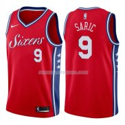 Maillot Philadelphia 76ers Dario Saric Statehombret 2017-18 9 Rojo