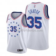 Maillot Philadelphia 76ers Marial Shayok Earned Blanc