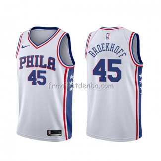 Maillot Philadelphia 76ers Ryan Broekhoff Association Blanc