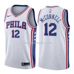 Maillot Philadelphia 76ers T.j. Mcconnell Swingman Association 2017-18 12 Blancoo