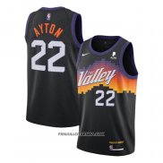 Maillot Phoenix Suns Deandre Ayton Ville 2020-21 Noir