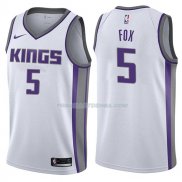 Maillot Sacramento Kings De'aaron Fox Association 2017-18 5 Blancoo