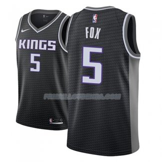 Maillot Sacramento Kings De'aaron Fox Statement 2018-19 Noir