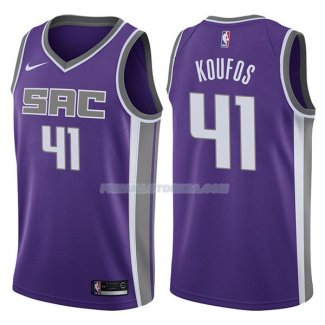 Maillot Sacramento Kings Kosta Koufos Icon 2017-18 41 Violeta