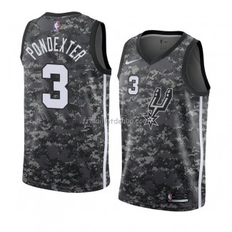 Maillot San Antonio Spurs Quincy Pondexter Ville 2018 Gris