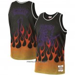 Maillot Tornto Raptors Tracy McGrady Flames Noir