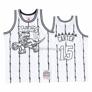 Maillot Tornto Raptors Vince Carter Concord Collection Hardwood Classics Blanc Noir