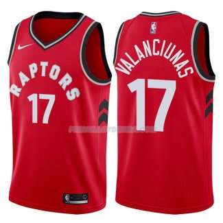 Maillot Toronto Raptors Jonas Valanciunas Icon 2017-18 17 Rojo