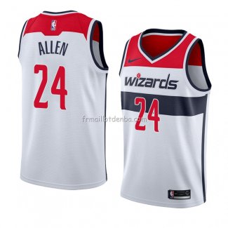 Maillot Washington Wizards Lavoy Allen Association 2018 Blanc