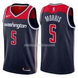 Maillot Washington Wizards Markieff Morris Statehombret 2017-18 5 Azul