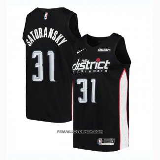 Maillot Washington Wizards Tomas Satoransky Ville 2018-19 Noir