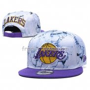 Casquette Los Angeles Lakers 9FIFTY Snapback Blanc Volet