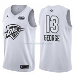 Maillot All Star 2018 Oklahoma City Thunder Paul George 13 Blancoo