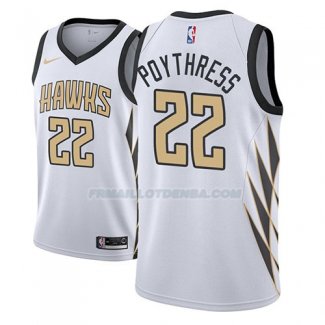 Maillot Atlanta Hawks Alex Poythress Ciudad 2018-19 Blanc