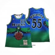 Maillot Atlanta Hawks Dikembe Mutombo Mitchell & Ness 1996-97 Vert