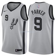 Maillot Basket Authentique San Antonio Spurs Parker 2017-18 9 Gris