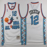 Maillot Basket All Star Stockton 12 Blanc 1996