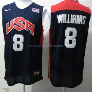 Maillot Basket USA Williams 8 Bleu 2012