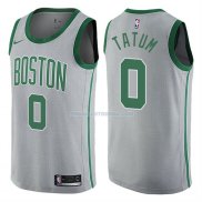 Maillot Boston Celtics Jayson Tatum Ville 0 Gris