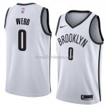 Maillot Brooklyn Nets James Webb Association 2017-18 Blanc