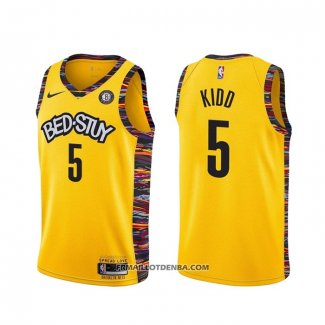 Maillot Brooklyn Nets Jason Kidd Ville 2020-21 Jaune