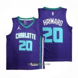 Maillot Charlotte Hornets Gordon Hayward NO 20 Statement 2020-21 Volet