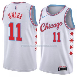 Maillot Chicago Bulls David Nwaba Ciudad 2018 Blanc