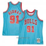 Maillot Chicago Bulls Dennis Rodman Mitchell & Ness 1995-96 Bleu