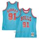 Maillot Chicago Bulls Dennis Rodman Mitchell & Ness 1995-96 Bleu
