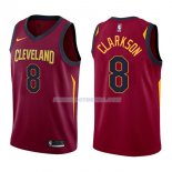 Maillot Cleveland Cavaliers Jordan Clarkson Icon 2017-18 8 Rojo