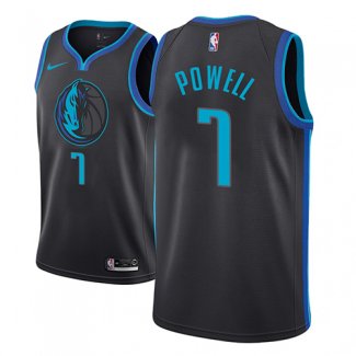 Maillot Dallas Mavericks Dwight Powell Ciudad 2018-19 Bleu