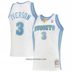 Maillot Denver Nuggets Allen Iverson NO 3 Mitchell & Ness 2006-07 Blanc