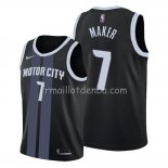 Maillot Detroit Pistons Thon Maker Ville Noir